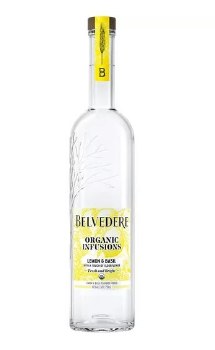 Belvedere Organic Infusions Lemon & Basil 750ml