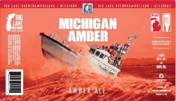 Big Lake Brewing Michigan Amber 4 Pack 16oz Cans