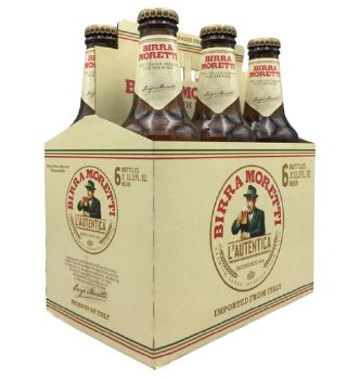 Birra Moretti Lautentica 6 Pack Bottles