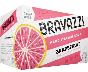 Bravazzi Grapefruit 6 Pack Cans