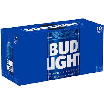 Bud Light 18 Pack 16oz Cans - The Liquor Book