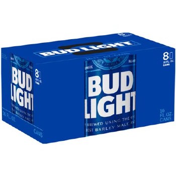 Bud Light 8 Pack 16oz Cans