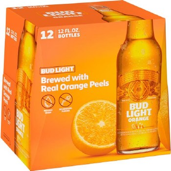 Bud Light Orange 12 Pack Bottles