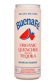 Buenafe Watermelon Strawberry Tequila Quencher Cocktail 4 Pack