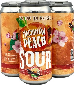 Connecticut Valley Mackinaw Peach Sour 4 Pack Cans