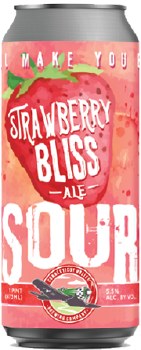 Connecticut Valley Strawberry Bliss Sour 4 Pack 16oz Cans