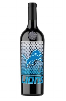 Manos Winery Detroit Lions Limited Edition Etched Wine 750ml