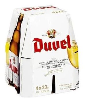Duvel Belgian Golden Ale 4 Pack Bottles