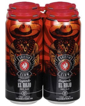 Griffin Claw El Rojo Red Ale 4 Pack 16oz Can
