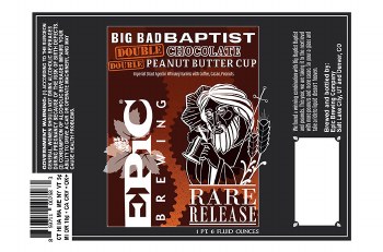 Epic Big Bad Baptist Double Chocolate Double Peanut Butter Cup 750ml