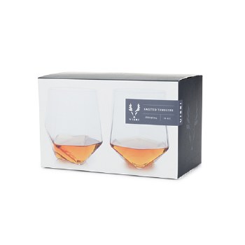 Viski Faceted Tumblers Set of 2