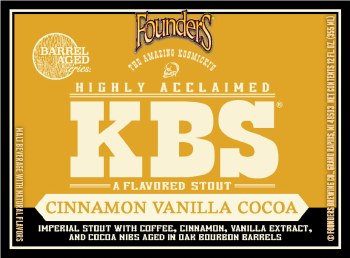 Founders Brewing KBS Cinnamon Vanilla Cocoa 4 Pack Bottles