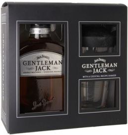 Gentleman Jack Tennessee Whiskey with Shaker Gift Pack - 750 ml