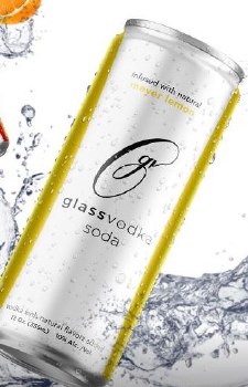 Glass Vodka Soda Meyer Lemon 4 Pack Cans