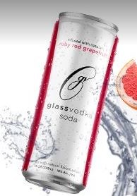 Glass Vodka Soda Ruby Red Grapefruit 4 Pack Cans