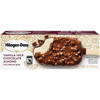 Haagen Dazs Vanilla Milk Chocolate Almond 3oz