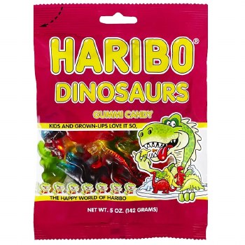 Haribo Dinosaurs Gummi Candy 5oz