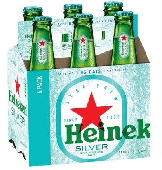 Heineken Silver 6 Pack Bottles