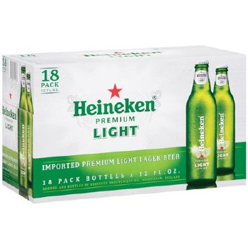 Heineken Light 18 Pack Bottles