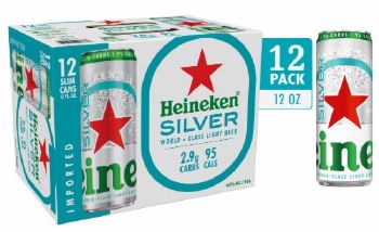 Heineken Silver 12 Pack Cans