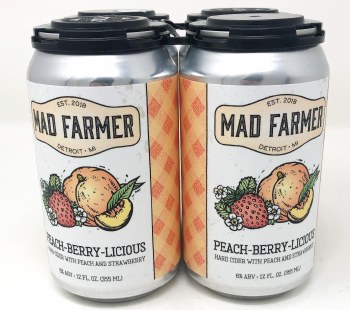 Mad Farmer Peach Berry Licious 4 Pack Cans