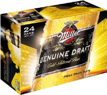 Miller Genuine Draft 24 Pack Cans