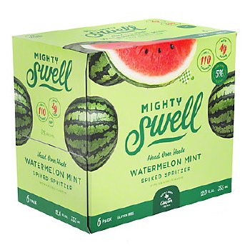 Mighty Swell Watermelon Mint 6 Pack Cans