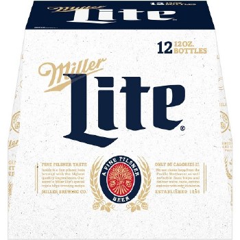 Miller Lite 12 Pack Bottles