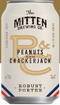 Mitten Brewing Peanuts And Crackerjack Robust Porter 4 Pack Cans