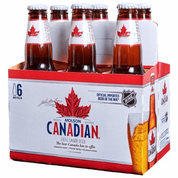 Molson Canadian 6 Pack Bottles