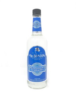 Mr Boston Peppermint Schnapps 750ml Glass