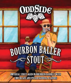 Oddside Bourbon Baller Stout 12oz Can