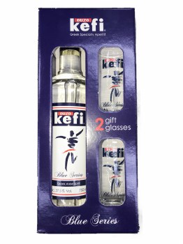 Ouzo Kefi Gift Set 750ml