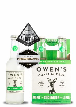 Owens Craft Mixer Cucumber Lime 4 Pack Bottles