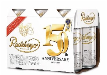 Radeberger 150th Anniversary 6 Pack Cans