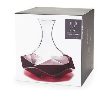 Raye Faceted Lead Free Crystal Decanter By Viski