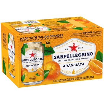 Sanpellegrino Orange 6 Pack Cans
