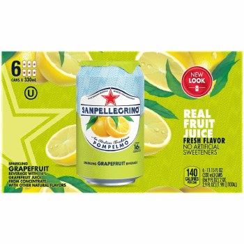 Sanpellegrino Grapefruit 6 Pack Cans