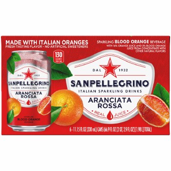 Sanpellegrino Blood Orange 6 Pack Cans