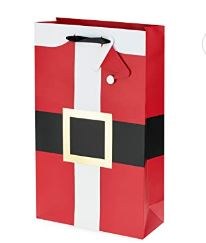 Santas Belt 2 Bottle Gift Bag
