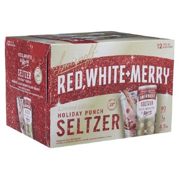 Smirnoff Ice Red White & Merry 12 Pack Cans