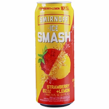 Smirnoff Smash Strawberry Lemon 23.5oz Can