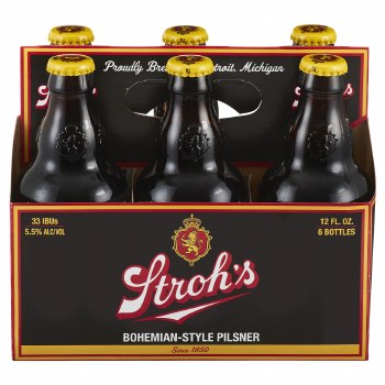 Strohs Bohemian Style Pilsner 6 Pack Bottles