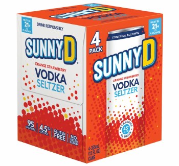 Sunny D Orange Strawberry 4 Pack