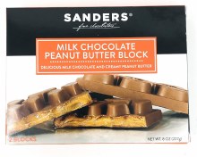 Sanders Milk Chocolate Peanut Butter Block 8oz