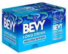 Bevy Long Drink Sparkling Citrus Refresher 6 Pack Cans