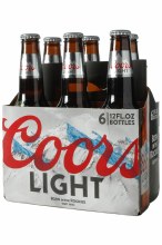 Coors Light 6 Pack Bottles