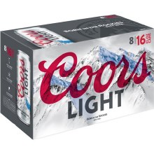 Coors Light 8 Pack 16oz Cans