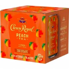 Crown Royal Peach Tea 4 Pack Cans