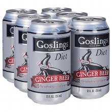 Gosling Diet Ginger Beer 6 Pack Cans